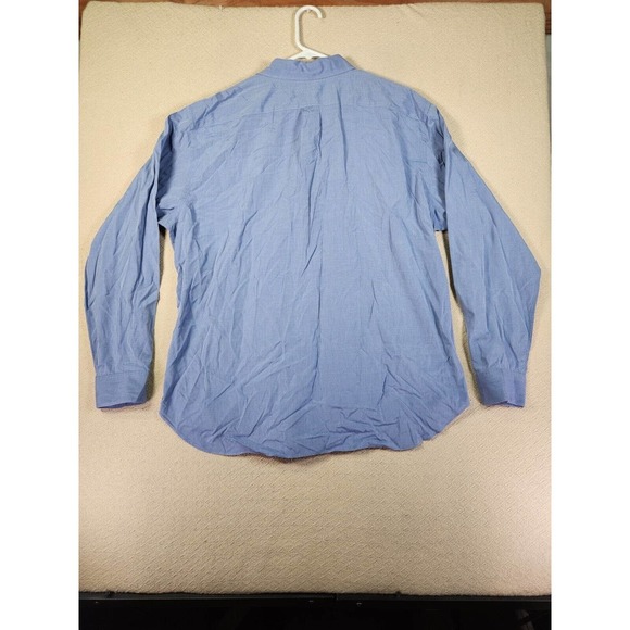 Vintage J Crew Shirt Mens XL 80s 2 Ply Cotton Button Up Regular Fit Blue EUC - Picture 7 of 12